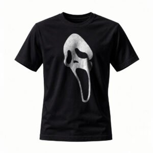 Scream Mask Horror T-Shirt Men Women Halloween Costume Tee