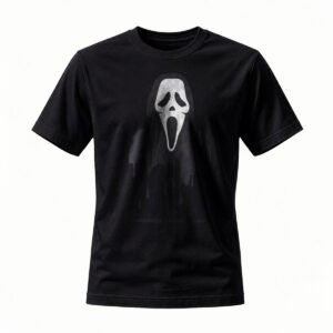 Scream Ghost Face T-Shirt Men Women Horror Movie Tee Black