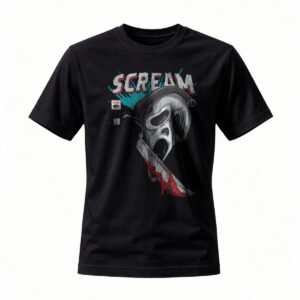 Scream Ghostface T-Shirt Men's Horror Movie Tee Halloween Gift