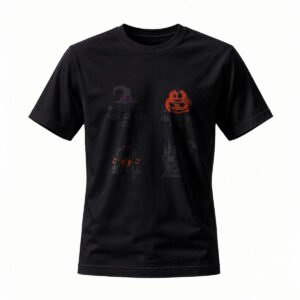 Halloween T-Shirt Men Women Witch Pumpkin Design Party Costume Tee
