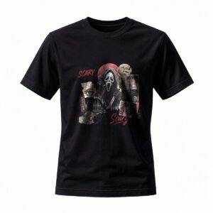 Horror Movie Icons T-Shirt Scary Ghost Face Mask Men's Women's Tee