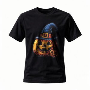 Halloween Pumpkin Witch Hat T-Shirt for Men / Women