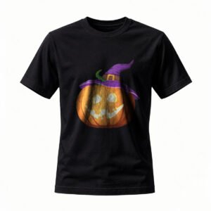 Halloween Pumpkin Witch Hat T-Shirt for Men / Women Festive Party Wear