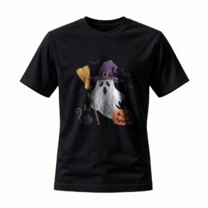 Halloween Ghost Witch T-Shirt for Men / Women Funny Costume Party Tee