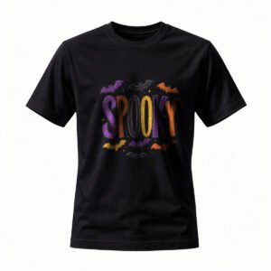 Spooky Halloween T-Shirt for Men / Women Bat Design Party Wear