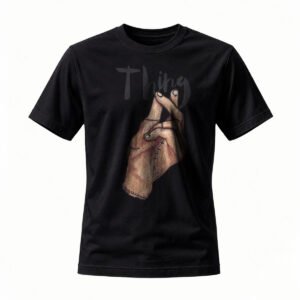 Thing Hand T-Shirt Men's Black Horror Movie Fan Tee