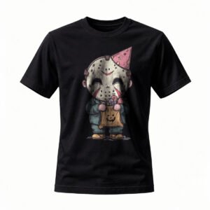 Cute Jason Voorhees Halloween T-Shirt Men's Women's Funny Horror Tee