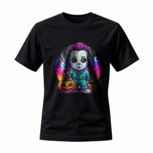 Halloween Michael Myers Chibi T-Shirt Men's Women's Horror Gift
