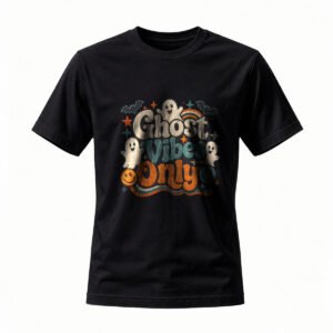 Ghost Vibes Only Halloween T-Shirt for Men / Women Fun Party Wear