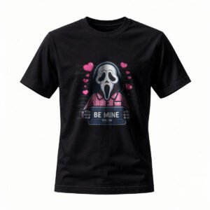 Scream Ghost Be Mine Valentine T-Shirt Men Women Horror Love Gift