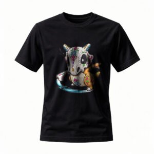 Day of the Dead Dragon T-Shirt Men's Women's Cute Sugar Skull Design