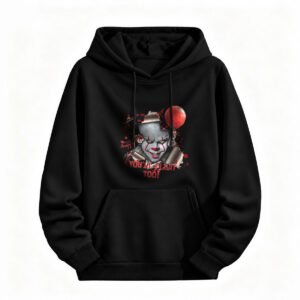 Halloween Clown Hoodie Youll Float Too Men Women Horror Costume Sweatshirt