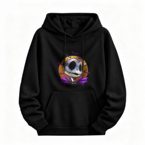 Halloween Jack Skellington Hoodie for Men or Women Cute Cartoon Print Sweatshirt