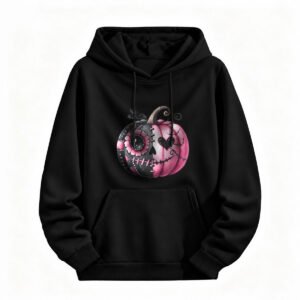 Halloween Pumpkin Sugar Skull Hoodie for Men or Women