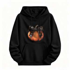Halloween Pumpkin Hoodie for Men or Women Fall Festival Costume Sweatshirt