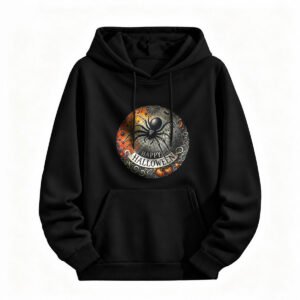 Happy Halloween Spider Hoodie for Men or Women Festive Gift