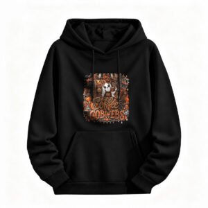 Coffee & Cobwebs Halloween Hoodie for Men or Women Spooky Cute Design
