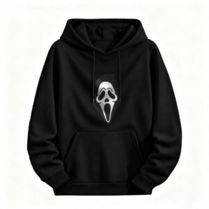 Scream Mask Hoodie Halloween Horror Movie Graphic Sweatshirt for Men or Women