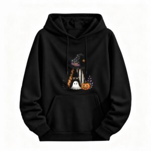 Halloween Witch Hat Letter A Hoodie for Men or Women