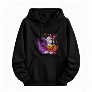 Halloween Boo Ghost Pumpkin Hoodie for Men or Women Cute Spooky Design