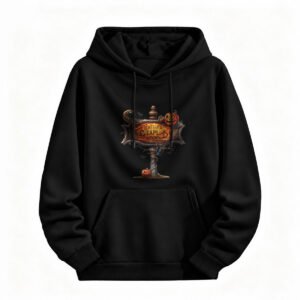 Halloween Cemetery Sign Hoodie Men Women Spooky Pumpkin Design
