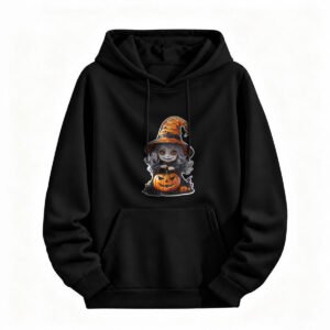 Halloween Witch Hoodie for Men or Women Cute Pumpkin Ghost Design