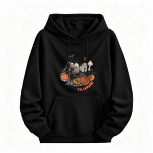 Halloween Pumpkin Graveyard Hoodie for Men or Women Spooky Party Gift