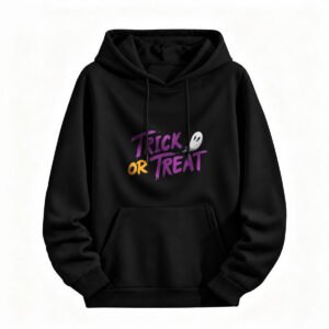 Trick or Treat Halloween Hoodie for Men or Women Spooky Ghost Design