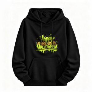 Happy Halloween Pumpkin Hoodie for Men or Women Festive Party Wear