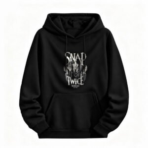 Wednesday Addams Snap Twice Hoodie Halloween Costume Sweatshirt for Men or Women