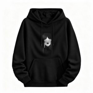 Halloween Gothic Girl Hoodie for Men or Women Dark Art Print Sweatshirt