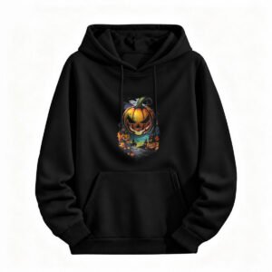 Halloween Pumpkin Hoodie for Men or Women Spooky Fall Design