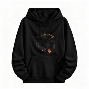 Happy Halloween Hoodie for Men or Women Spooky Pumpkin Ghost Design