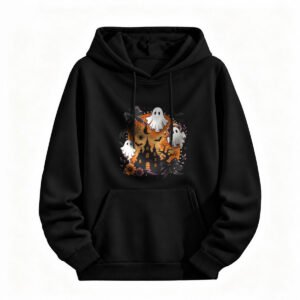 Halloween Ghost Castle Hoodie for Men or Women Spooky Festival Wear