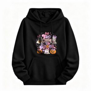 Too Cute to Spook Halloween Hoodie for Women Men