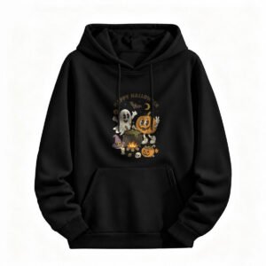 Halloween Ghost Pumpkin Hoodie for Men or Women Cute Spooky Design