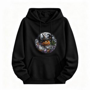 Halloween Pumpkin Witch Hoodie for Men or Women Spooky Party Gift