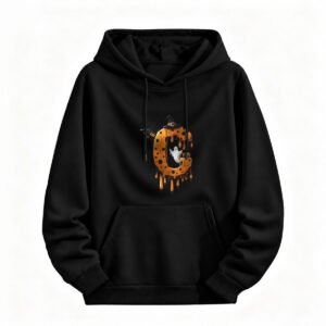 Halloween Ghost Pumpkin Hoodie for Men or Women Spooky Party Wear
