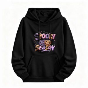 Spooky Season Halloween Hoodie for Men or Women Cute Pumpkin Design