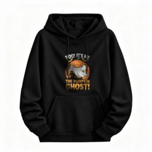 Halloween Pumpkin Ghost Hoodie for Men or Women Funny Spooky Costume Sweatshirt