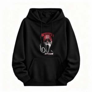 Scream Movie Hoodie Halloween Horror Phone Mask Design Unisex Sweatshirt