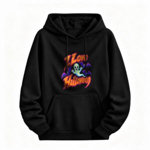I Love Halloween Ghost Hoodie for Men or Women Spooky Party Wear