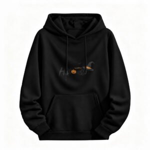 Happy Halloween Hoodie for Men or Women Witch Pumpkin Design