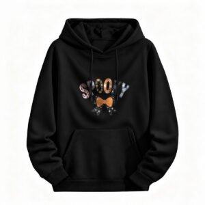 Spooky Halloween Hoodie for Men or Women Cute Bow Design