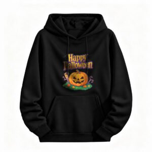 Happy Halloween Pumpkin Hoodie for Men or Women Unisex Fall Party Costume Sweatshirt