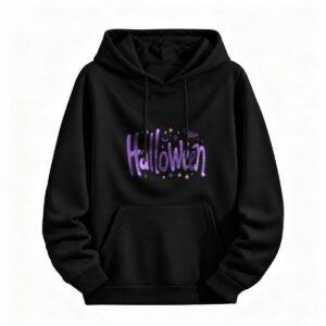 Halloween Purple Glow Hoodie for Men or Women Spooky Party Gift