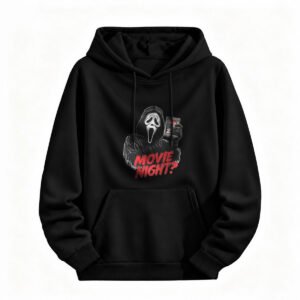 Scream Movie Night Hoodie Halloween Horror Fan Gift for Men or Women