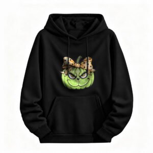Halloween Green Pumpkin Hoodie for Men or Women Cute Spooky Design