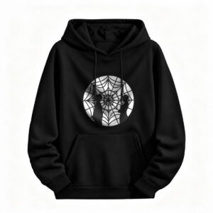 Halloween Spider Web Couple Hoodie for Men or Women