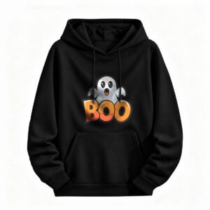 Halloween Ghost Boo Hoodie for Men or Women Funny Spooky Costume Sweatshirt